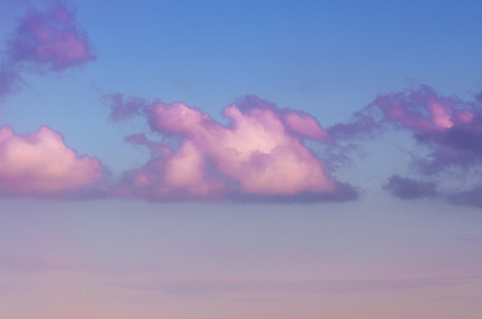 Evening aesthetic sky with pink vibe