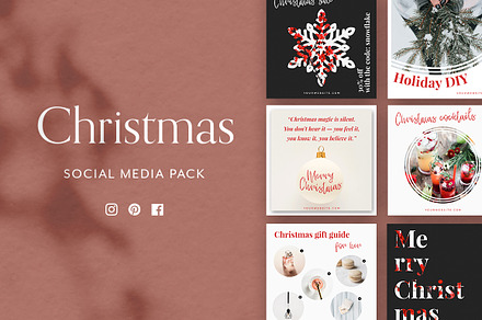 Christmas Social Media Pack, a Social Media Template by Eternel Design Studio