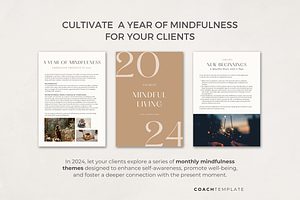 Mindfulness Monthly Prompts Workbook