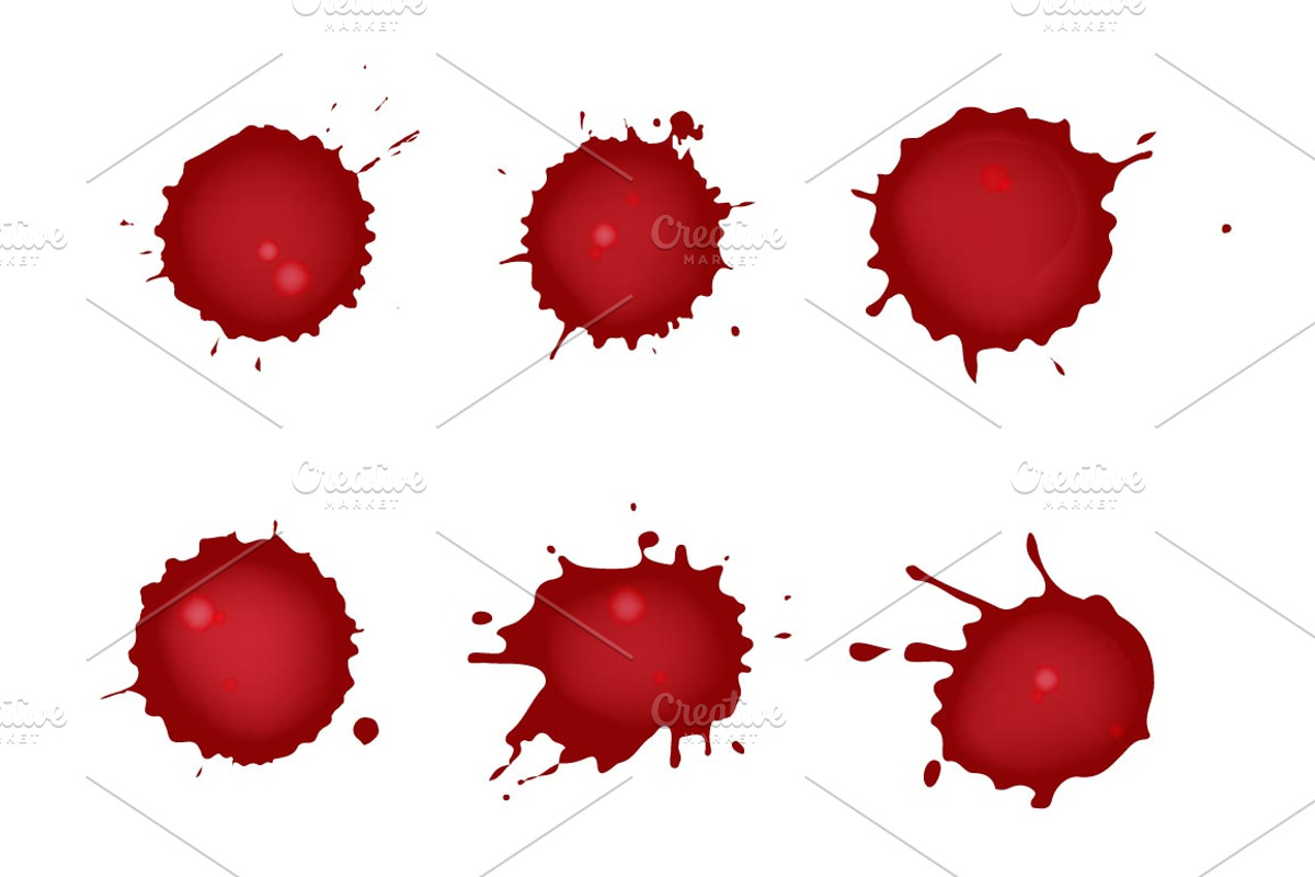 Blood Splatter pattern, a Pattern Graphic by Andrii Symonenko