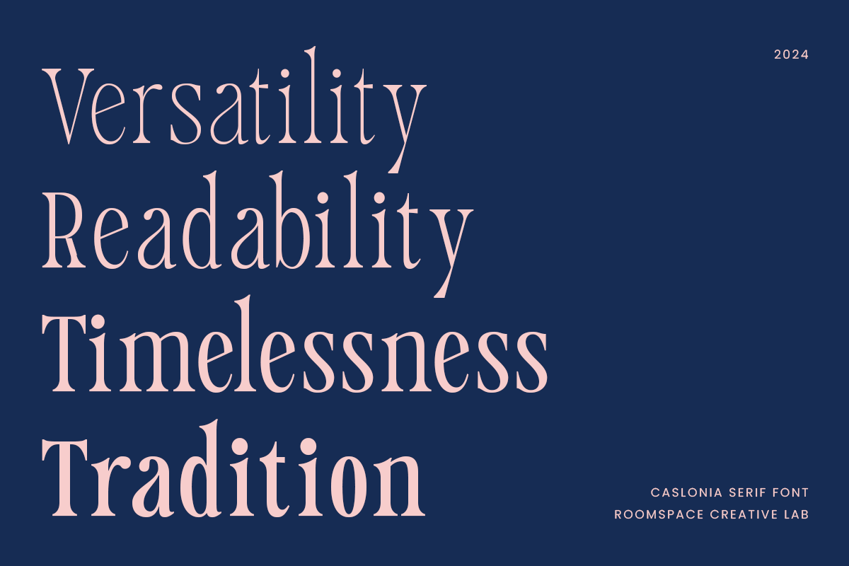 Caslonia - Nostalgic Classic Serif, a Serif Font by roomspace creative lab (Photo 4 of 11)