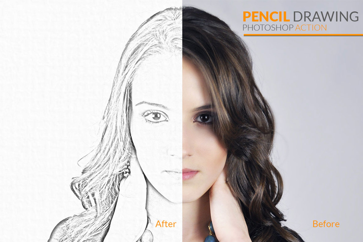 Realistic pencil drwaing action preview 4