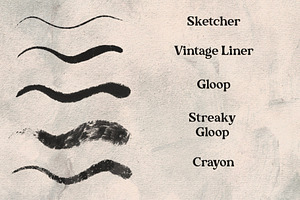 Vintage Procreate Brush Kit