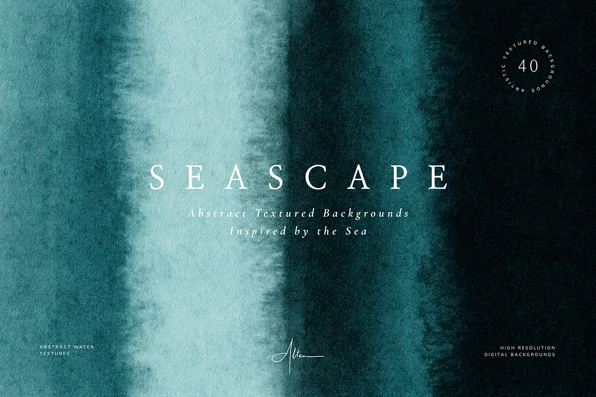Textured Watercolor Backgrounds, a Background Graphic by Altea Design Studio (Photo 1 of 17)
