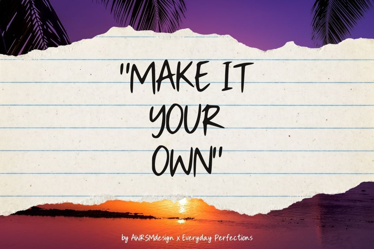 Mirello | A Simple Display Font, a Handwritten Font by Everyday Perfection (Photo 4 of 5)