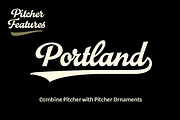 Pitcher - baseball script, a Script Font by Fenotype (Thumbnail 9 of 12)