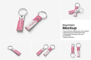 Keychain Mockup, a Merchandise Mockup by Indah