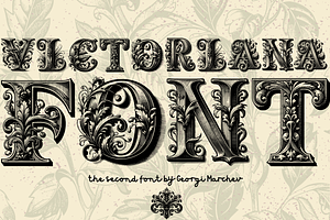 Victorian Font Typeface Victoriana