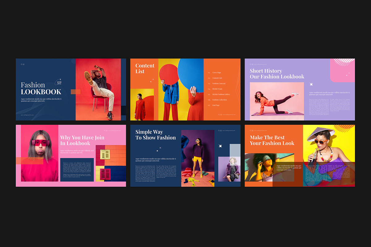 Fashion Lookbook Presentation Design, a Presentation Template by ...