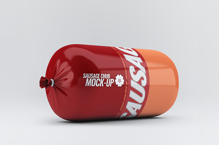 Sausage Chub Mock-Up, a Product Mockup by Xtrahive