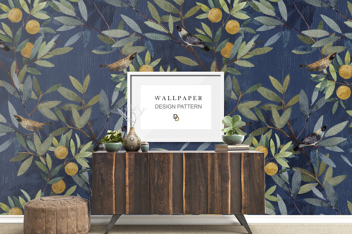 Wallpaper Patterns Italian fresco, a Decorative Illustration by DigitalDream (Photo 9 of 12)