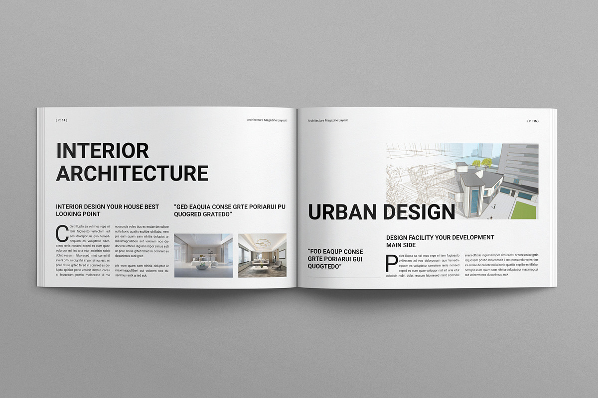 Architecture Magazine Landscape, a Magazine Template by E-Type (Photo 6 of 7)