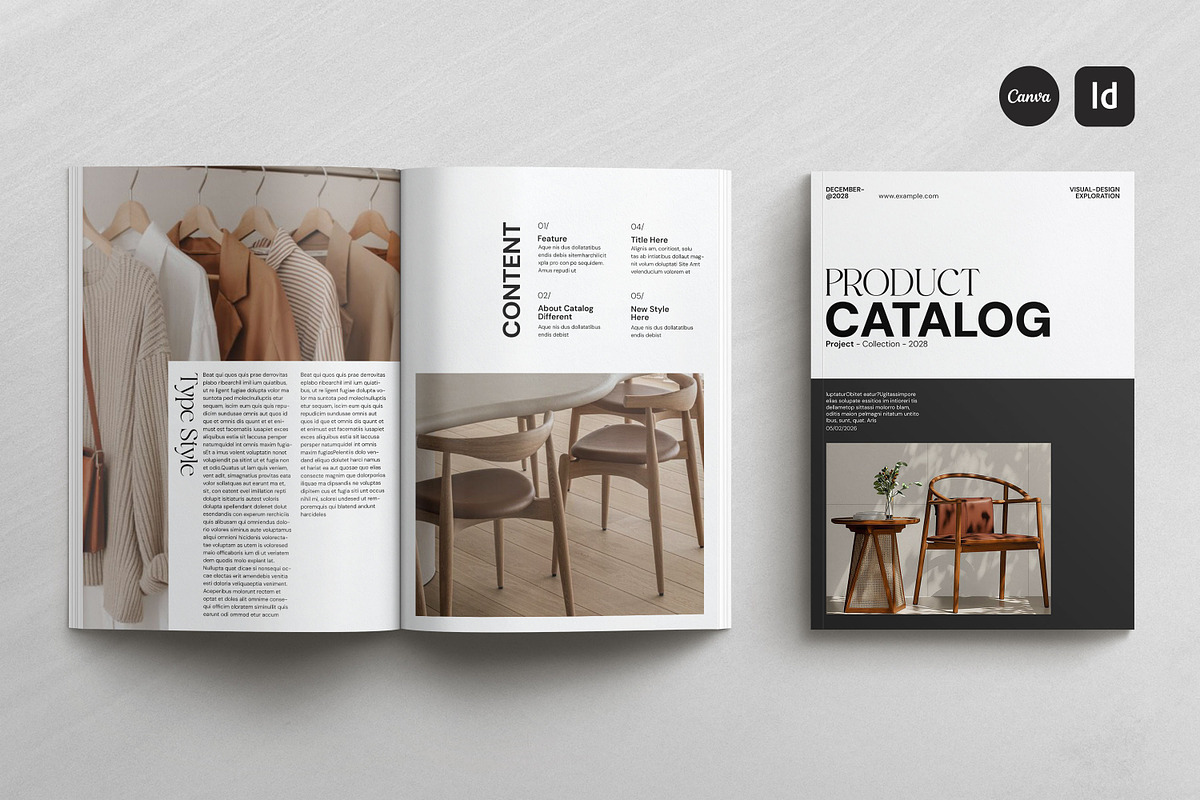 Product Catalog Brochure Template, a Brochure Template by Creatiya Type (Photo 1 of 5)