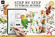 Step By Step Tutorial Bundle, a Brush Add-On by Julia Dreams (Thumbnail 1 of 7)
