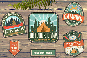 Outdoor Camp Patches