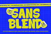 Sansblend, a Handwritten Font by graphicook (Thumbnail 1 of 10)