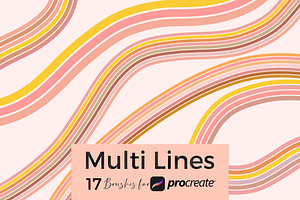 Multi Lines Procreate Brushes