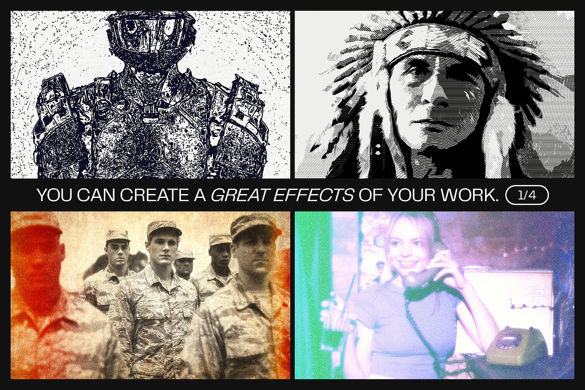 12 Photo Effect Templates, a Layer Style Add-On by iDoodle Studio (Photo 3 of 6)