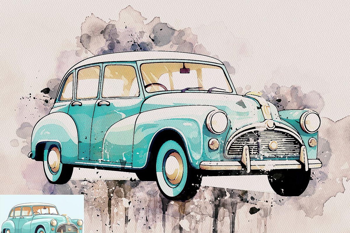 Watercolor Aura Portrait Ps Action, an Action Add-On by Studio Retouch (Photo 8 of 17)