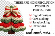 Christmas Tree Bow Crochet Faux Yarn, an Illustration by Daily.Designs (Thumbnail 2 of 4)