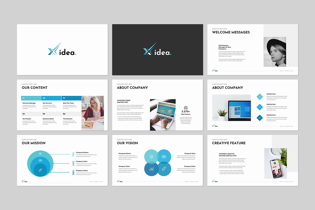 The X-Idea Presentation Template preview 5