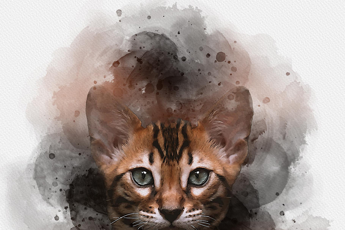Watercolor Animal Art Photo Effect, an Action Add-On by MRI STUDIO (Photo 11 of 16)