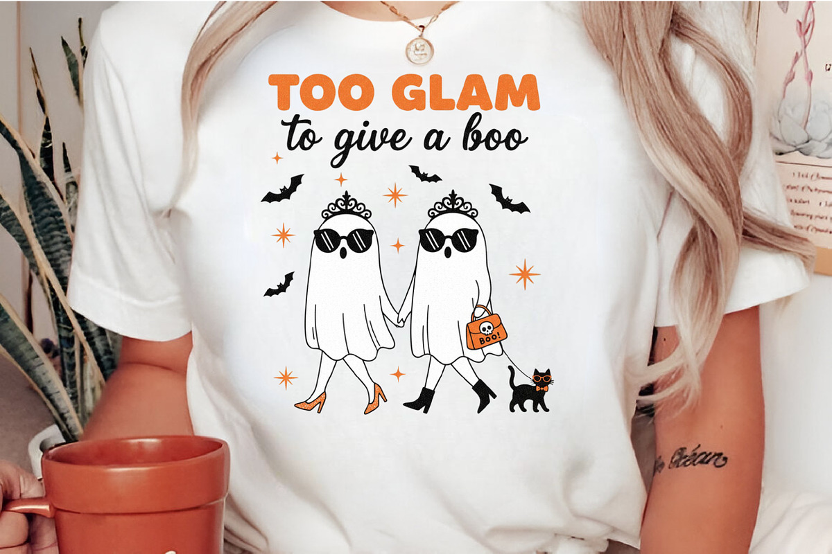 Too Glam to Give a Boo PNG, an Illustration by Craft Nest (Photo 2 of 6)