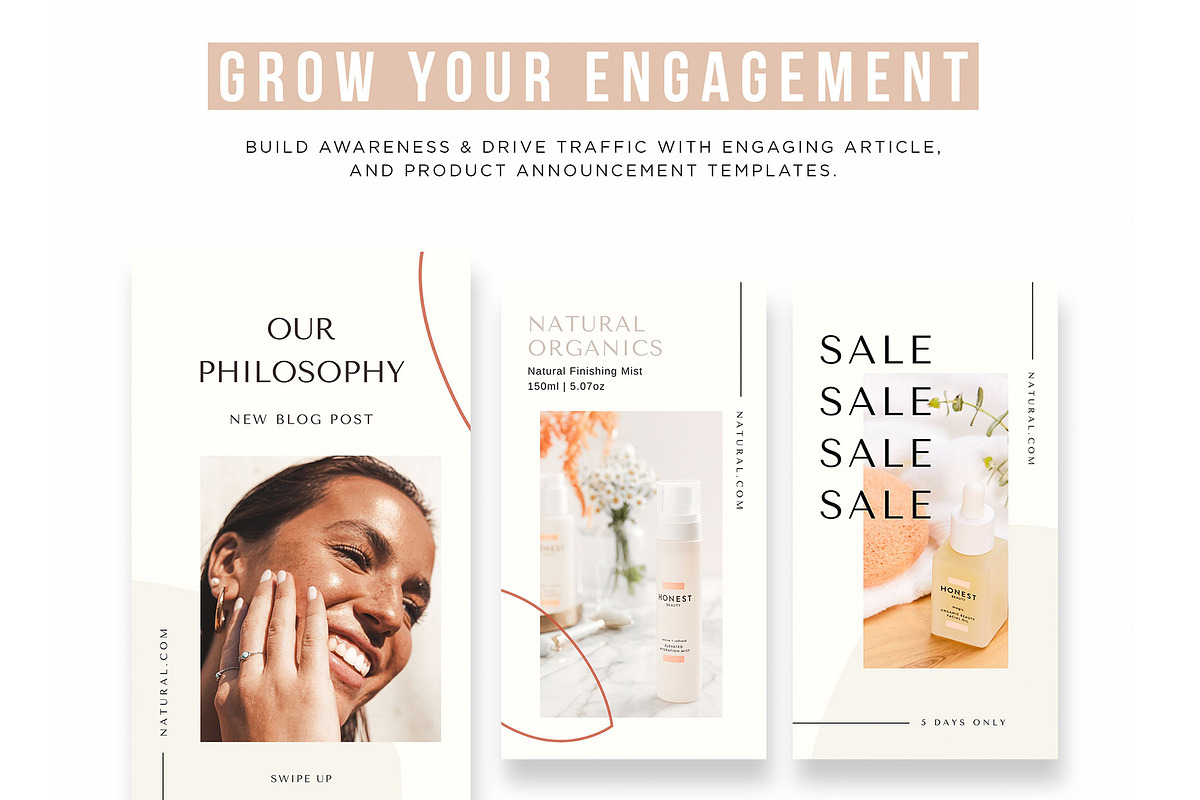 Natural Instagram Story Posts, a Social Media Template by Cultive Creative (Photo 5 of 9)