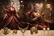 SteamPunk Christmas bundle 300 DPI, a Seasonal Illustration by Floraphoria (Thumbnail 10 of 15)