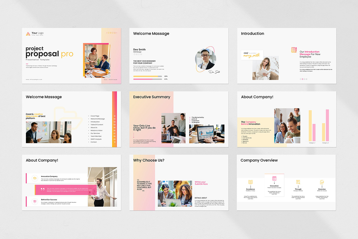Project Proposal PowerPoint Template, a Presentation Template by evgenystudio (Photo 7 of 9)