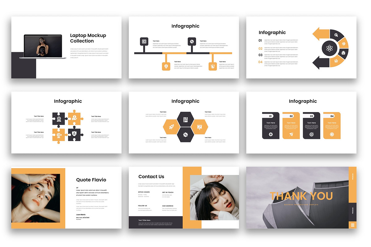 Flavio– Business PowerPoint Template, a Presentation Template by kreatifreya (Photo 3 of 5)