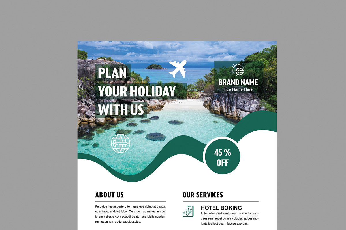 Tour And Travel Flyer Layout preview 4