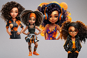 African American Party Girl Cliparts, a Person Illustration by Mash Mash Stickers (Thumbnail 9 of 9)