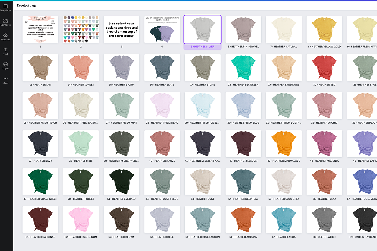 Canva Template Bella Canvas 3001, a Shirt Mockup by lock and page (Photo 6 of 6)