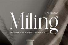 Miling Modern Serif Typeface