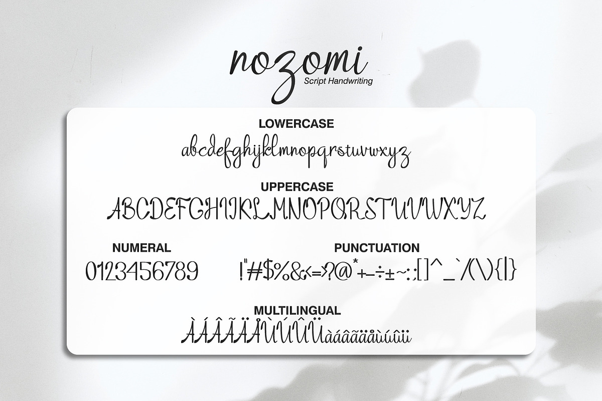Nozomi | Handwriting Script Font, a Script Font by JprintStudio (Photo 6 of 6)