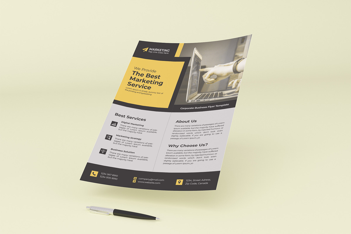 Corporate business flyers, a Flyer Template by Lakhan1998 (Photo 3 of 5)
