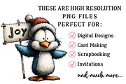 Whimsical Christmas Icy Blue Animals, an Illustration by OK Design (Thumbnail 4 of 6)