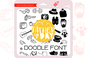 Father's Day Doodles - Dingbats Font, a Symbol Font by WADLEN (Thumbnail 1 of 7)