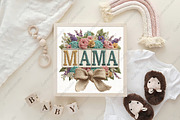 Floral MAMA Yarn Crochet Mother's Da, an Illustration by CraftArtStudio (Thumbnail 4 of 4)