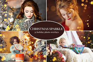 Christmas Sparkle Photo Overlays