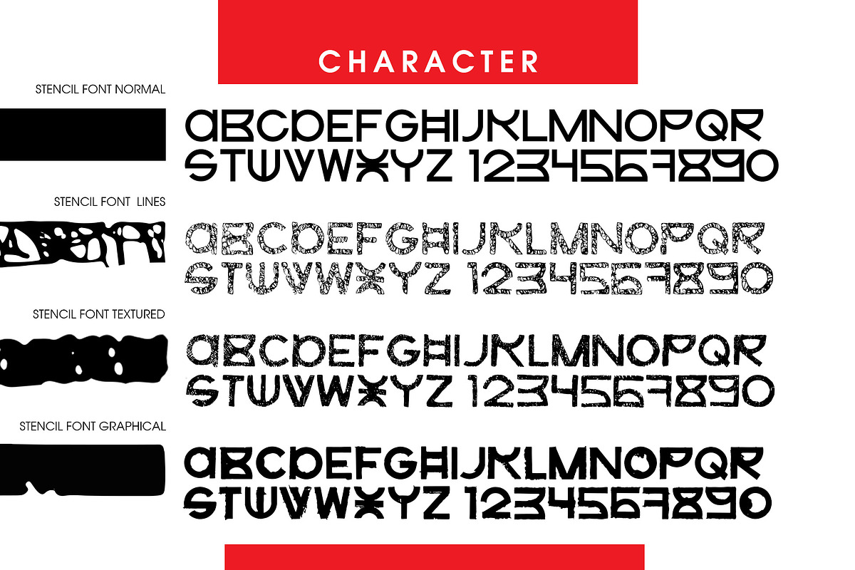 Stencil font preview 5