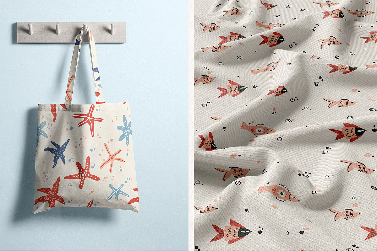 FOLK UNDERWATER - VECTOR KIT, a Decorative Illustration by My Space Garden (Photo 15 of 16)