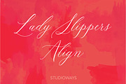 Lady Slippers Align, a Script Font by STUDIOWAYS (Thumbnail 2 of 5)