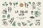 La Dolce Vita Illustrations, an Object Graphic by iStar Design (Thumbnail 1 of 14)