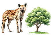 Watercolor African Summer Safari, an Illustration by CitraGraphics (Thumbnail 4 of 5)