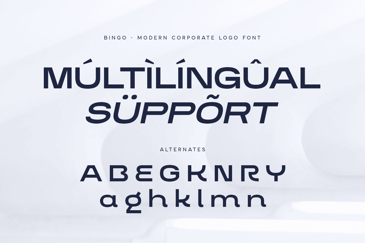 Bingo Logo Font, a Sans Serif Font by Hamz Studio (Photo 5 of 12)
