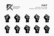 Fist Icon Vector, an Icon by Akatype Studio (Thumbnail 1 of 3)