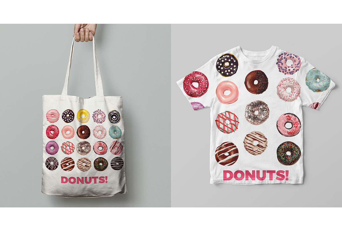 Donuts VECTOR illustrations, a Food Illustration by Natalka Dmitrova art (Photo 19 of 27)