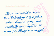 Creative Online Handwritten Ink, a Script Font by Letterena Studios Script (Thumbnail 4 of 10)